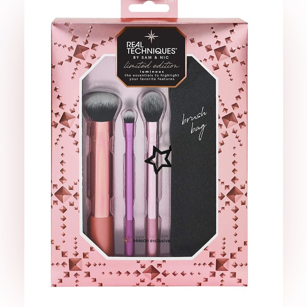 Real Techniques luminous brush set Limited Edition NIB